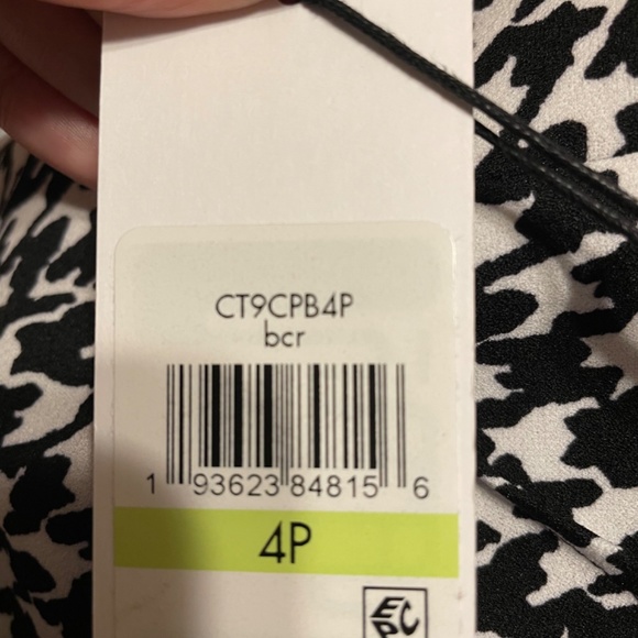 COPY - Calvin Klein houndstooth print dress petite size 4 - Picture 6 of 11